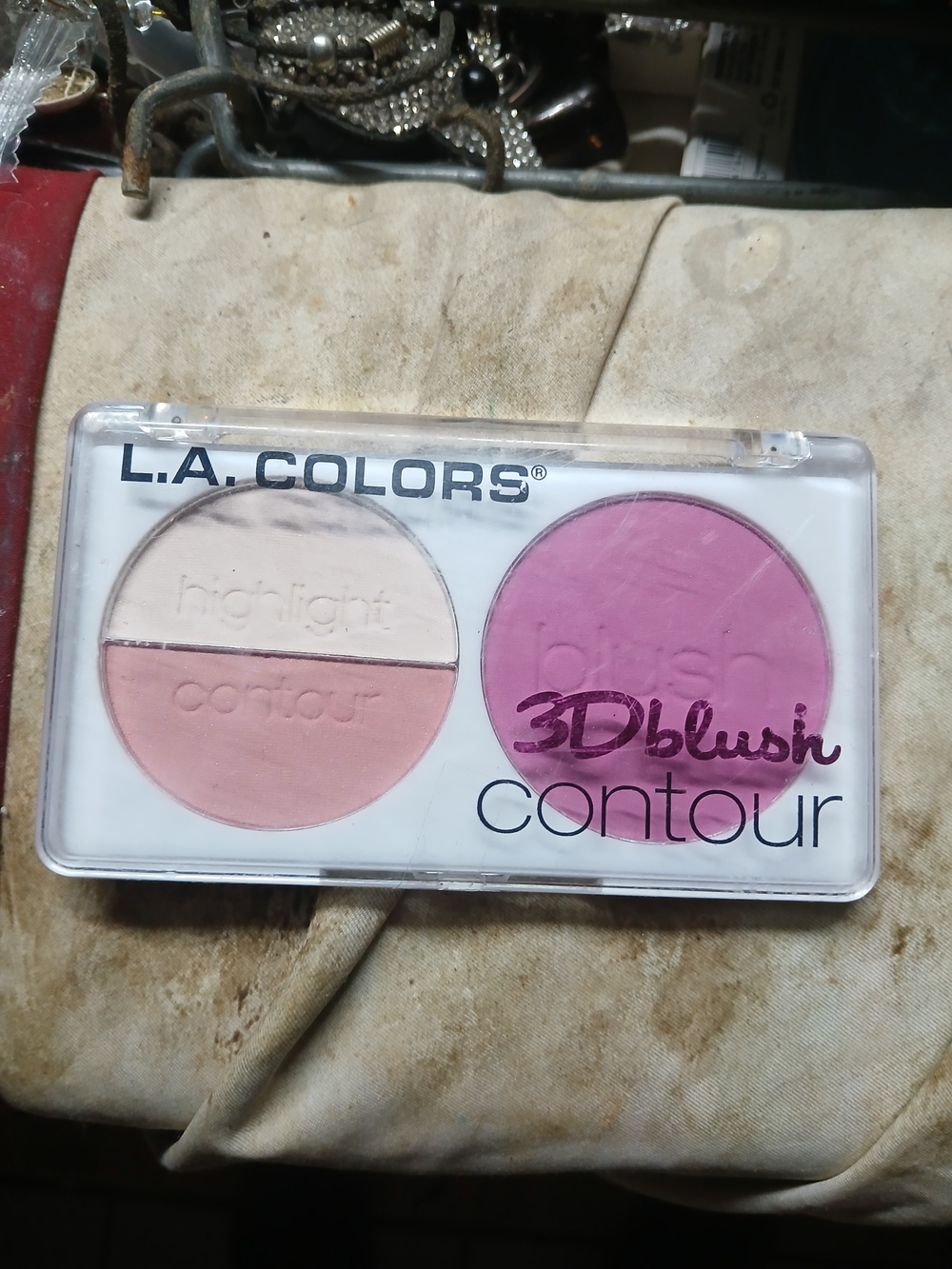 L.A. COLORS 3D Blush & Contour Palette - Pink